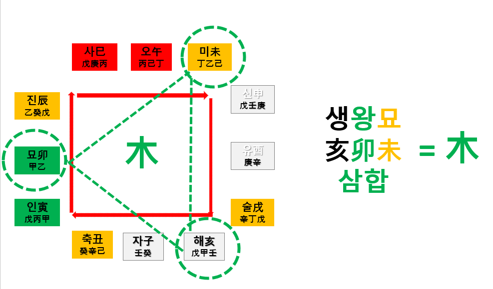 (1) 지지 회합(地支 會合)